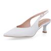 Kharisma Slingback lisce oppure con strass, tacco 6cm