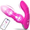 Unikrealer Vibratore Donna Sexytoysys Coppia, Modalità 9x9 Spinta e Vibrazioni Vibratoreper Donna Clotoride Punto G Professionale Piccolo Wireless Ovetto Vibrante Telecomando Sex Toys Sessuali Vibratoriper APP