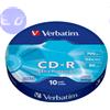 VERBATIM CD-R 700MB 52x Shrink 10pz VERBATIM Extra Protection - 43725