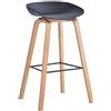Generico SGABELLO LELIA NERO LEGNO/METALLO/PLASTICA