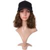 MapofBeauty 13 Pollic Cuffia Corto Kinky Ricci BOB Parrucche (Marrone)