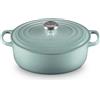 LE CREUSET Cocotte Ovale Evolution in Ghisa 27 cm Sea Salt