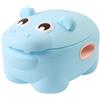 Aziamor Vasino Hippo Ergonomico Con Coperchio e Funzione Sgabello Azzurro
