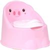 Aziamor Vasino Dumbo dal Design Ergonomico Con Coperchio e Funzione di Sgabello Rosa