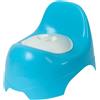 Aziamor Vasino Popò per Bambini con Seduta Ergonomica e Schienale Rialzato Azzurro