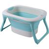 Aziamor Vaschetta Splash&Go per Neonato Pieghevole e Richiudibile 0-12 Mesi Azzurro