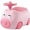 Aziamor Vasino Piggy Ergonomico Con Coperchio e Funzione Sgabello e Volante Interattivo Rosa