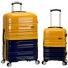 Rockland Set di 2 rotelle espandibili in policarbonato, 50,8 cm, 71,1 cm, 2tonenavy, 2 Piece (20/28), Melbourne Hardside - Trolley espandibile con ruote girevoli