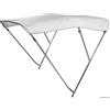 OSCULATI Tendalino 3 Archi Alto in Acciaio Inox cm 170/180 Bianco