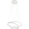 Eglo connect.z Smart-Home LED a sospensione Lobinero-Z, lampada con anello dimmerabile, ZigBee, app e controllo vocale Alexa, colore luce regolabile (bianco caldo-freddo), metallo in bianco