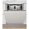 Whirlpool WIO 3O41 PL - Lavastoviglie a scomparsa totale 14 coperti, Classe C, PowerClean Pro, 6° SENSO, Terzo cestello, (82x59,8x55,5 cm), Inox