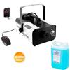 BoomtoneDJ SET DA MACCHINA DEL FUMO TELECOMANDO DJ PA LIQUIDO 5L NEBBIA FOG 1500W