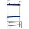 Panca spogliatoio mt.1 completa pvc Senza pedana poggiapiedi