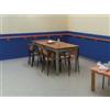 Fascia paracolpi da muro cm 15-20-30 fissaggio con collante 20 cm, Blu cielo