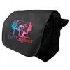 Borsa a tracolla Live Rhythmics Nero/Blu, Large con tasche