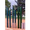Pali tennis in alluminio sezione rotonda mm 120 Rete mod. da competizione art. 7524