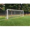Porte da calcio ridotte 6x2 fisse in alluminio palo ovale Senza ribaltina, -- Scegliere --