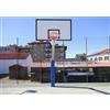 Basket monotubo sbalzo cm 165 con piastra da esterno Senza protezione