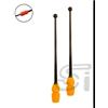 Clavette bicolore AMAYA ad incastro FIG - cm 41,5 Arancio