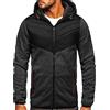 BOLF Uomo Giacca di transizione Piumino trapuntato Stile casual Elegante Primaverile leggera Sportiva Moderna BKS2153 Nero-Arancione XXL [4D4]
