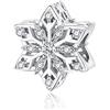 ShiYu Regalo di Natale dei gioielli, 925 Charms dei fiocchi di neve dell'argento sterlina per i braccialetti di Pandora