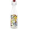 Excelsa Afrika Bottiglia Acqua, 1 Litro, Vetro, con Guarnizione
