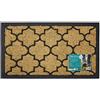 JVL Comfort in Fibra di Cocco Gomma Raschietto Ingresso Tappetino - Modello Rotondo, 40 x 70 cm, Colore: Beige/Nero