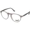 Persol PO3286V 309 | Occhiali da Vista Graduati | Prova Online | Unisex | Plastica | Panthos | Trasparente | Adrialenti