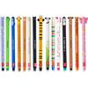 LEGAMI - Set di 15 penne gel cancellabili, con inchiostro gel cancellabile, non rovinano i fogli, punta da 0,7 mm, colori assortiti e motivi a forma di animali