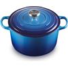 LE CREUSET Cocotte Profonda Evolution in Ghisa 24 cm Azure Blue
