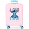 Disney Joumma Stitch Valigia da cabina rosa 38x55x20 cm Rigida 2 kg Lucchetto a combinazione laterale ABS 2 kg 35L Bagaglio a mano
