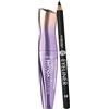 Deborah Milano Set - Include Mascara 24 Ore Instant Volume Up to the Stars, Nero, 12 ml + Matita Eyeliner 01 Nera