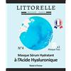 Littorelle - 1x Maschera Viso di Tessuto con Siero Idratante all'Acido Ialuronico - Prodotto in Francia - Idrata e Rimpolpa la Pelle - Antinvecchiamento - Collagene Boost - Tutti tipi di pelle