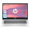 HP CHROMEBOOK 14A-NF0015NL, 14 ", processore Intel® N100 N100, 4 GB, 128 GB Flash, Argento