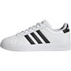 adidas Grand Cloudfoam Lifestyle Court Comfort Shoes, Scarpe Donna, Cloud White/Core Black/Core Black, 39 1/3 EU