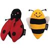 ZippyPaws ZippyClaws 2-Pack - Coccinella e Ape