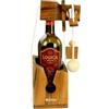 Logica Giochi - Non per alcolisti - Puzzle porta bottiglia in legno pregiato, difficoltà difficile 3/6 - Collezione Leonardo da Vinci - Stile Birra/Corde/Cavatappi