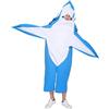 EraSpooky Adulto Squalo Costume Blu Portafortuna Festa Divertente Fancy Dress