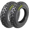 ECOVELO 2 PNEUMATICI 3.50-10 COMPATIBILI CON VESPA PX 125 PRIMAVERA 150 200 COPERTONI 6PR CROSS TASSELLATI TUBELESS X APE PIAGGIO
