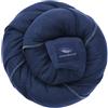 manduca Sling - Fasciatoio Neonato - Marsupio Elastico e per neonati dalla nascita fino a 15 kg - Puro cotone biologico - Certificato GOTS, Blu marino