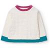 BOBOLI Maglione in tricot per neonato bianco OFF WHITE