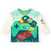 Tuc Tuc T-shirt a maniche lunghe da ragazzo con design controller per videogiochi della collezione Cyber Dino WHITE