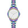 Steve Madden Orologio da donna, Argento/Arcobaleno