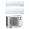 Mitsubishi Electric Condizionatore Climatizzatore Mitsubishi Electric Dual Split Inverter R-32 MSZ-HR 9000+15000 BTU R-32 Con MXZ-2HA50VF WiFi Optional 9+15