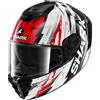 SHARK, Casco Moto Integrale SPARTAN RS HIBOLT Black Red Chrome KRU, L