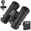 LUXUN Binocolo 10 x 42 per adulti, binocolo HD per caccia, birdwatching e escursioni, safari, obiettivo FMC con adattatore per cellulare