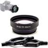 FotoZ tech FotoZ - Obiettivo macro a scatto HD con adattatore universale da 37-52 mm e 55-72 mm per teleobiettivi, compatibile con la maggior parte delle fotocamere Canon Sony Nikon, 37, 40,5, 43, 46, 49, 52,