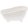 Hobbyfun Soapyfun Porta saponetta a forma di Vasca da bagno 15 x 7 x 7,2 cm, Bianco, lucido