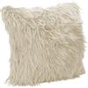 IlGruppone Il Gruppone Passione Casa Cuscino Decorativo A Pelo Lungo Imbottitura Compresa Pelliccia Morbida Sintetica 45 x 45 Cm con Zip Fodera Peluche Super Morbido Peloso per Divano CopriCuscino - Beige