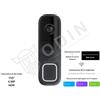 AJAX 66392 Doorbell videocitofono con IA integrata, sensore PIR e controllo tramite App colore graphite